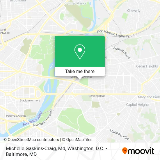 Michelle Gaskins-Craig, Md map