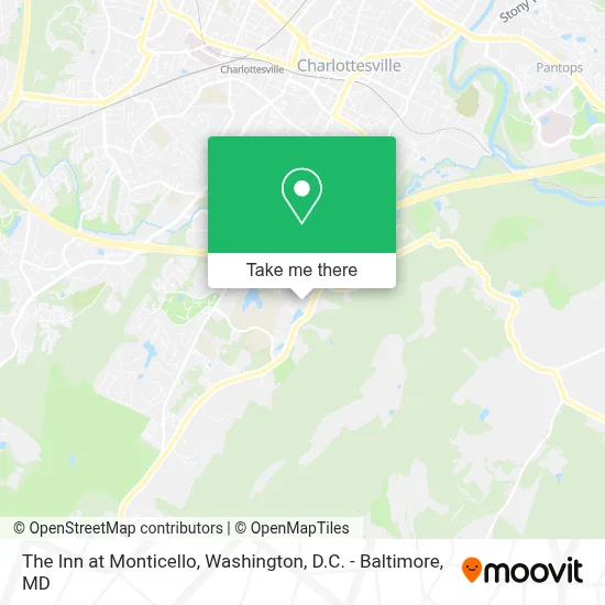 The Inn at Monticello map