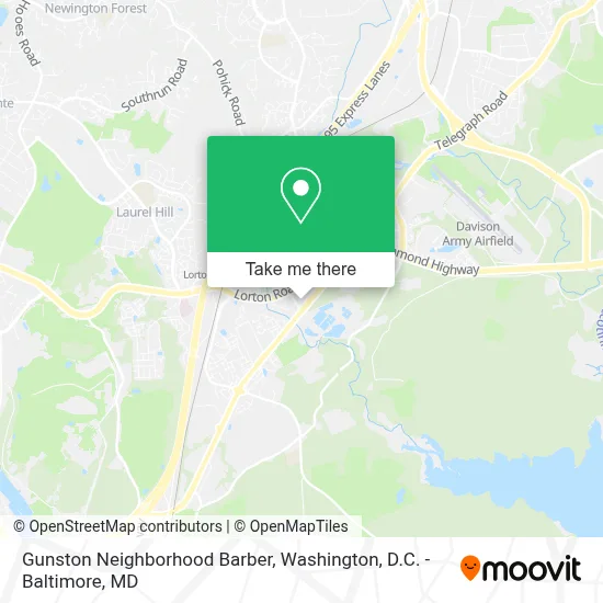 Gunston Neighborhood Barber map