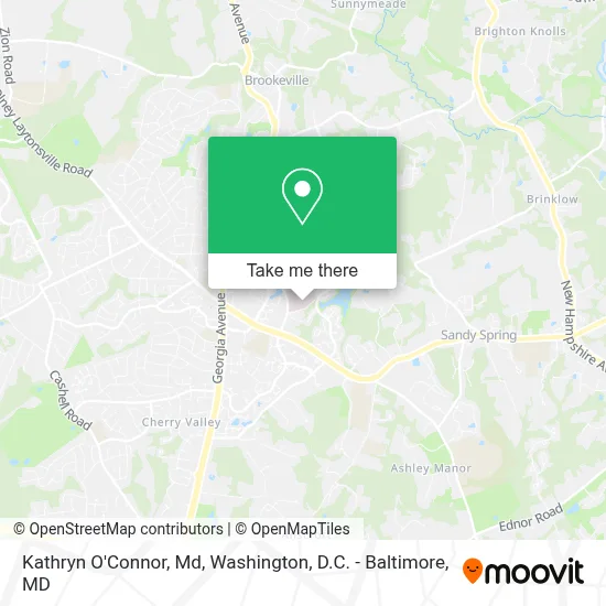 Kathryn O'Connor, Md map
