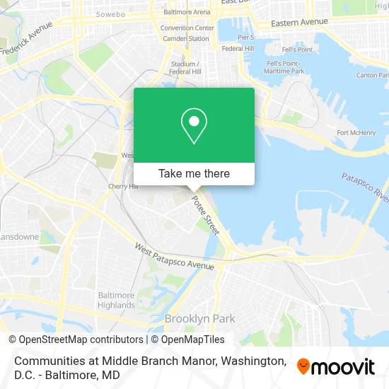 Communities at Middle Branch Manor map