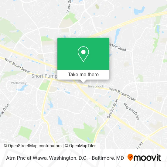 Atm Pnc at Wawa map