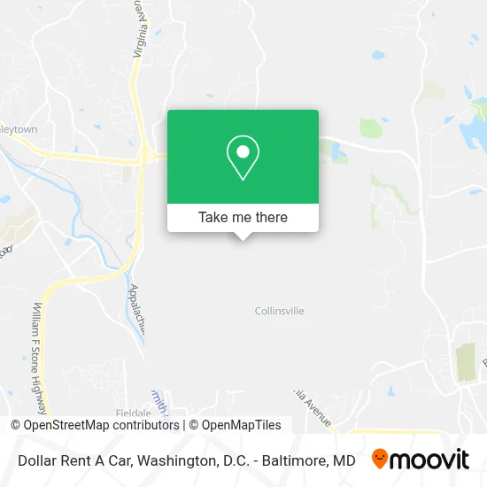 Dollar Rent A Car map