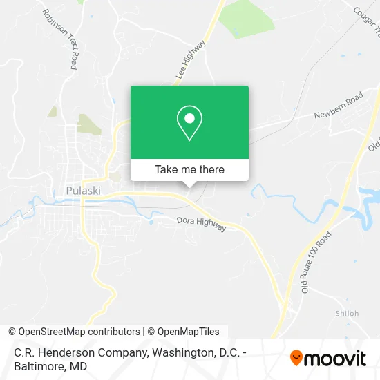 C.R. Henderson Company map