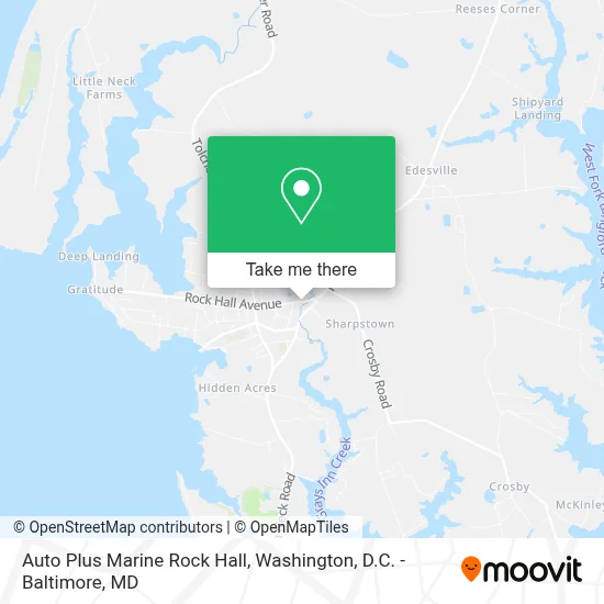 Auto Plus Marine Rock Hall map
