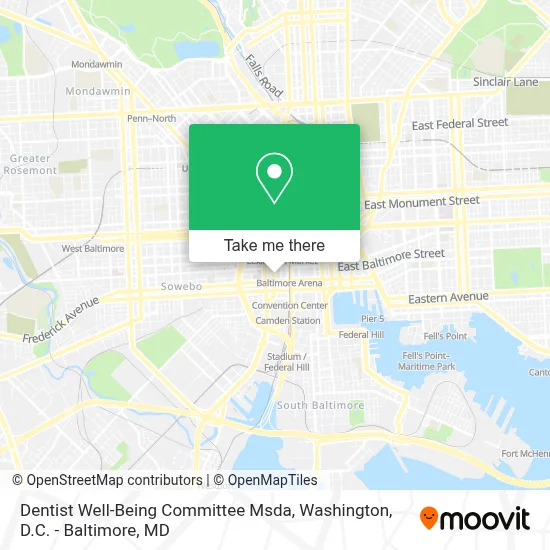 Dentist Well-Being Committee Msda map