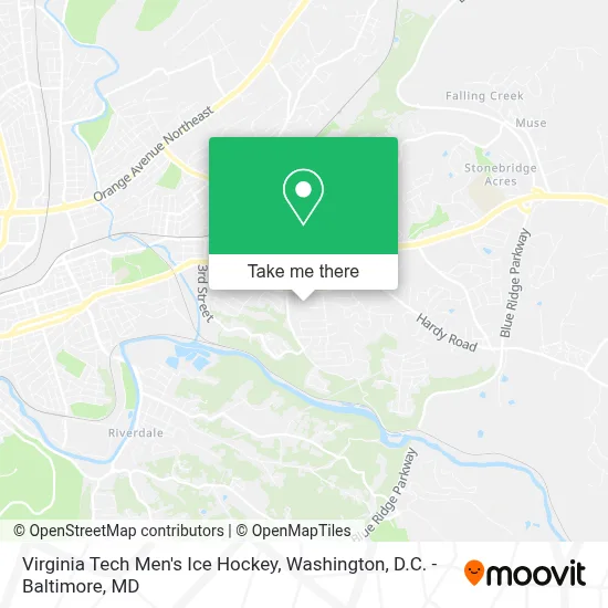 Virginia Tech Men's Ice Hockey map