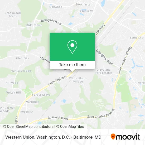 Western Union map