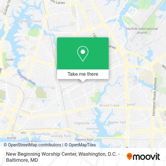 New Beginning Worship Center map