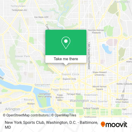 New York Sports Club map