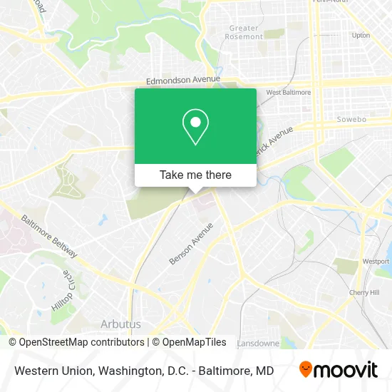 Western Union map