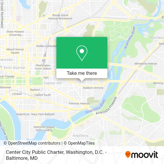Center City Public Charter map