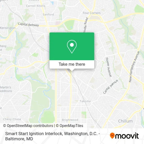 Smart Start Ignition Interlock map