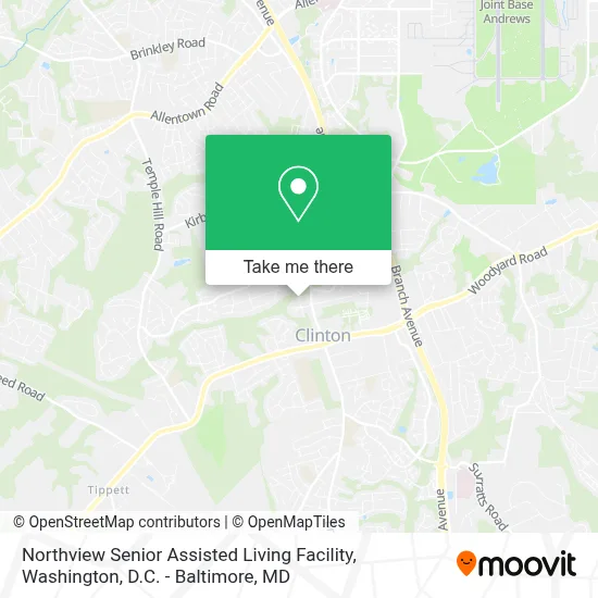 Northview Senior Assisted Living Facility map