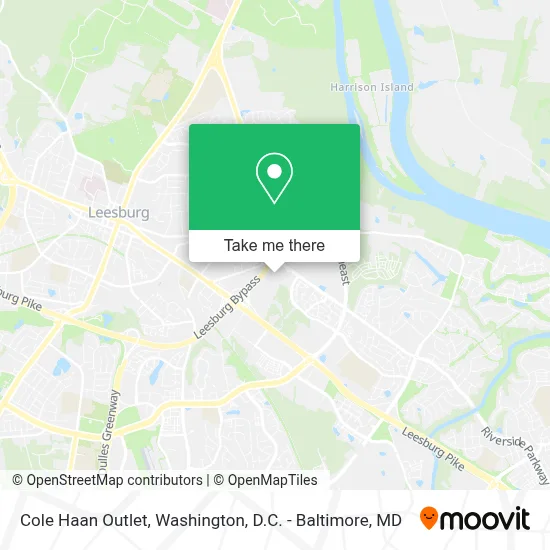 Cole Haan Outlet map
