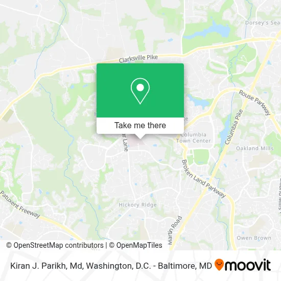 Kiran J. Parikh, Md map