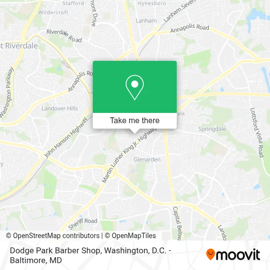 Dodge Park Barber Shop map