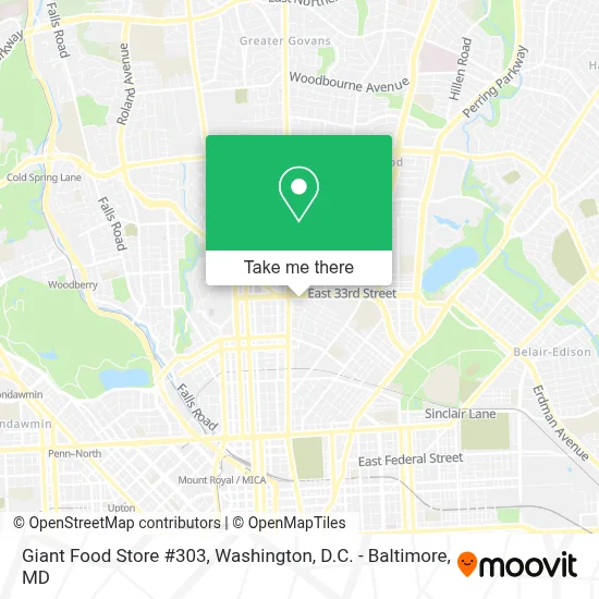 Giant Food Store #303 map