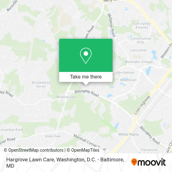 Hargrove Lawn Care map
