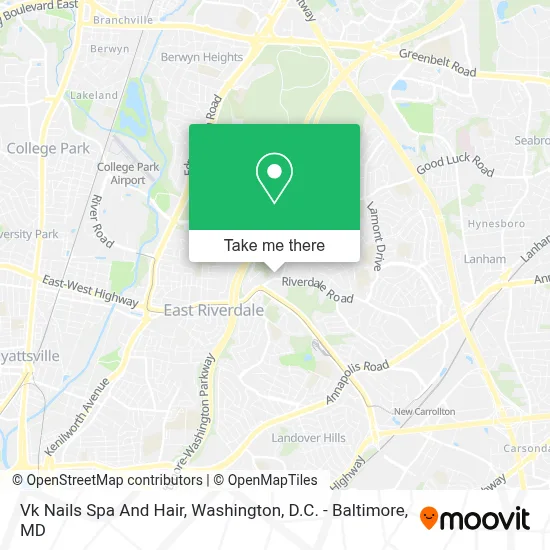 Vk Nails Spa And Hair map