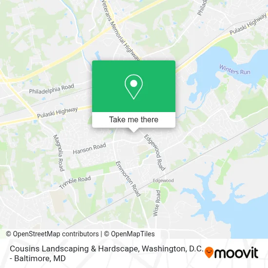 Cousins Landscaping & Hardscape map