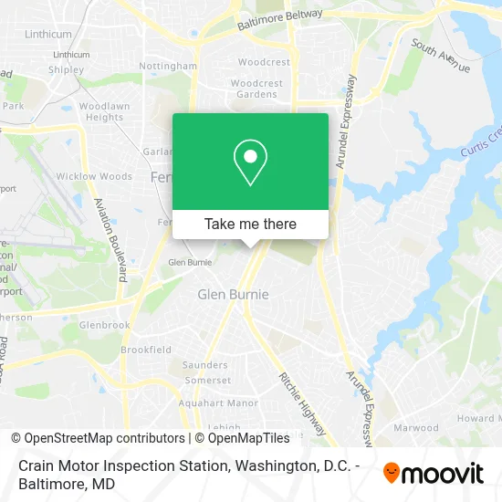 Crain Motor Inspection Station map
