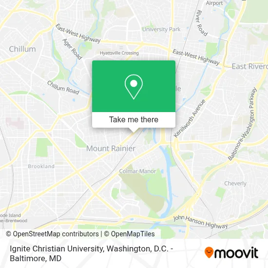 Ignite Christian University map