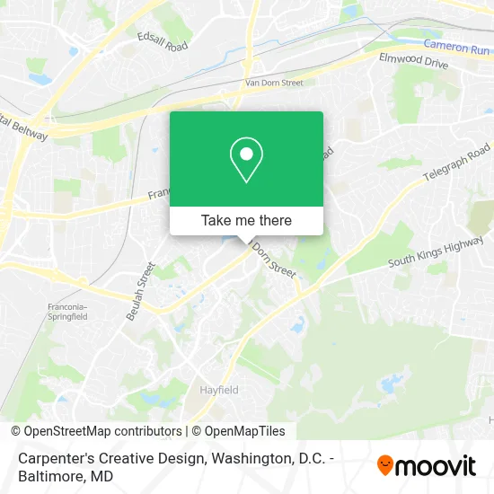 Carpenter's Creative Design map