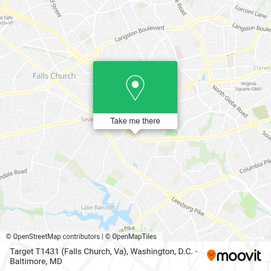 Target T1431 (Falls Church, Va) map