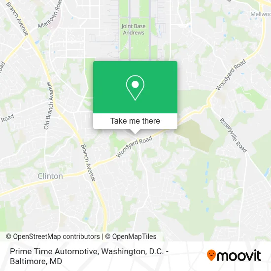 Prime Time Automotive map