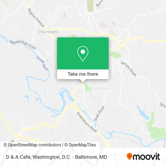 D & A Cafe map