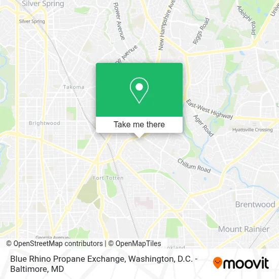 Blue Rhino Propane Exchange map