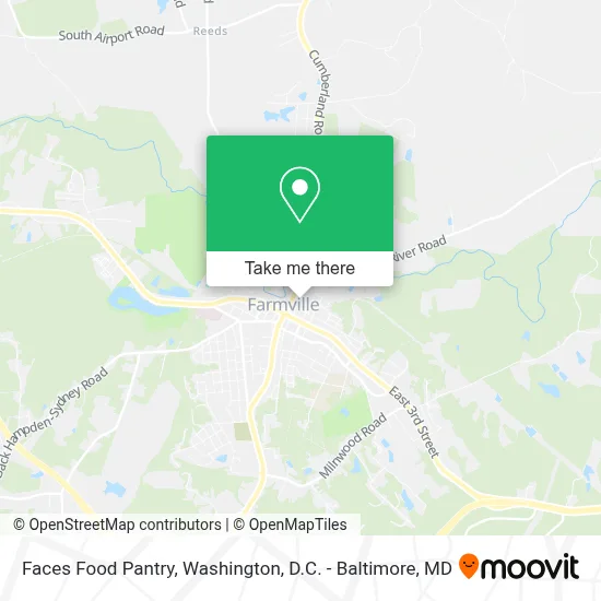 Faces Food Pantry map