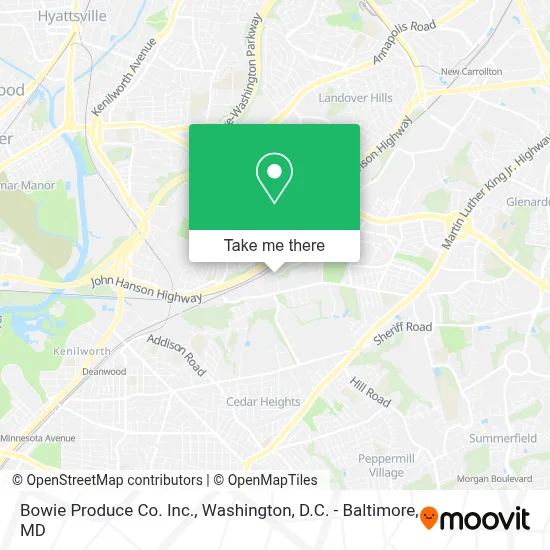 Bowie Produce Co. Inc. map