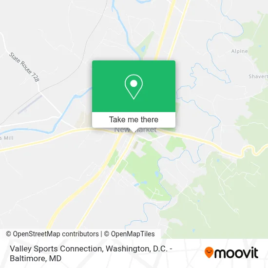 Valley Sports Connection map