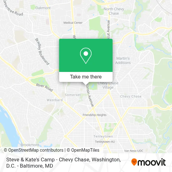 Steve & Kate's Camp - Chevy Chase map