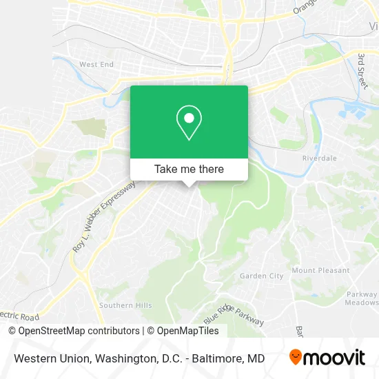 Western Union map