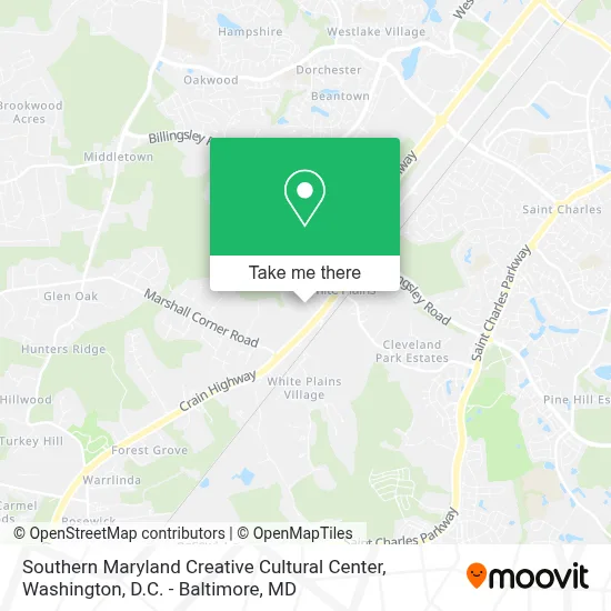 Southern Maryland Creative Cultural Center map