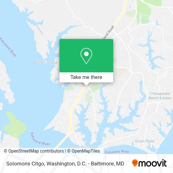 Solomons Citgo map