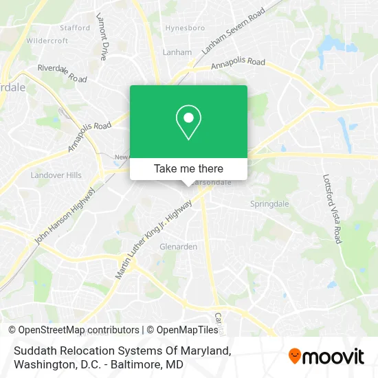 Suddath Relocation Systems Of Maryland map