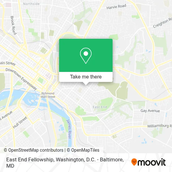 East End Fellowship map
