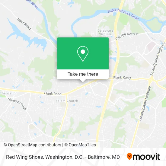 Red Wing Shoes map