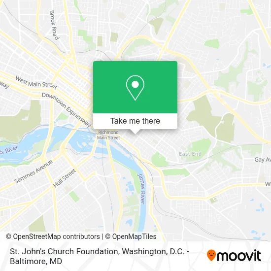 St. John's Church Foundation map