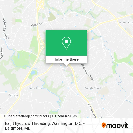Baljit Eyebrow Threading map