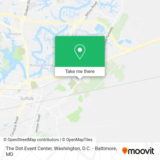 The Dot Event Center map