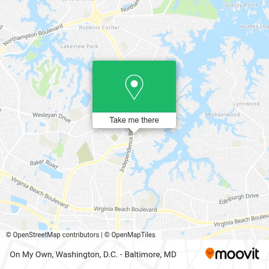 On My Own map