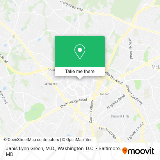 Janis Lynn Green, M.D. map