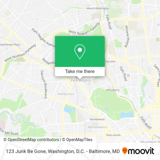 123 Junk Be Gone map
