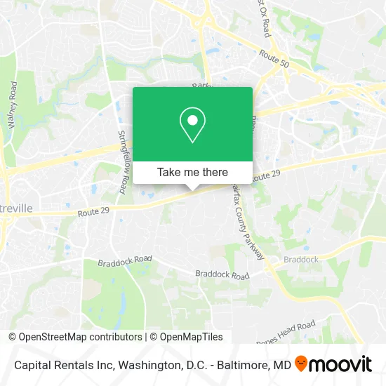 Capital Rentals Inc map