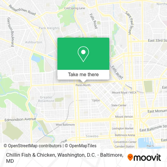 Chillin Fish & Chicken map